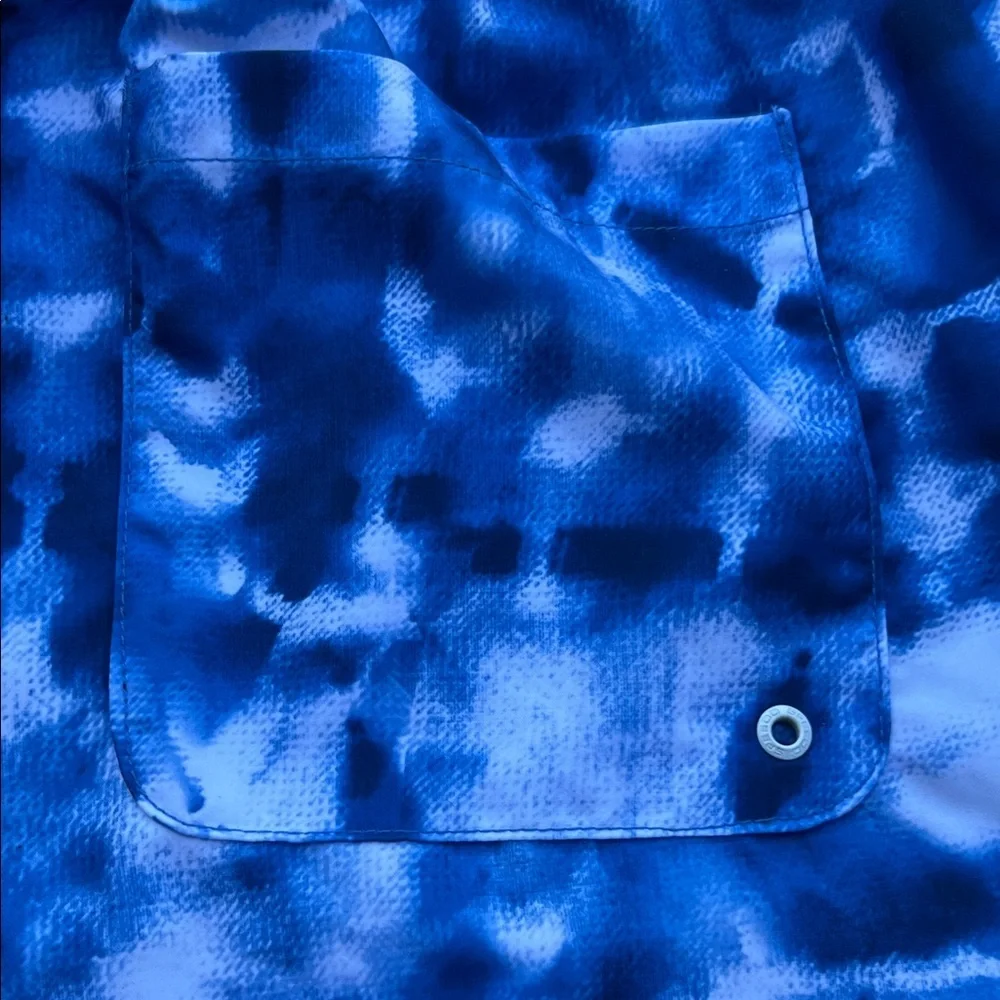 Speedo Men's Tie-Dye Blue Swim Trunks